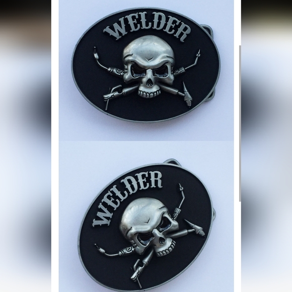 Welder skull belt buckle - Picture 2 of 2